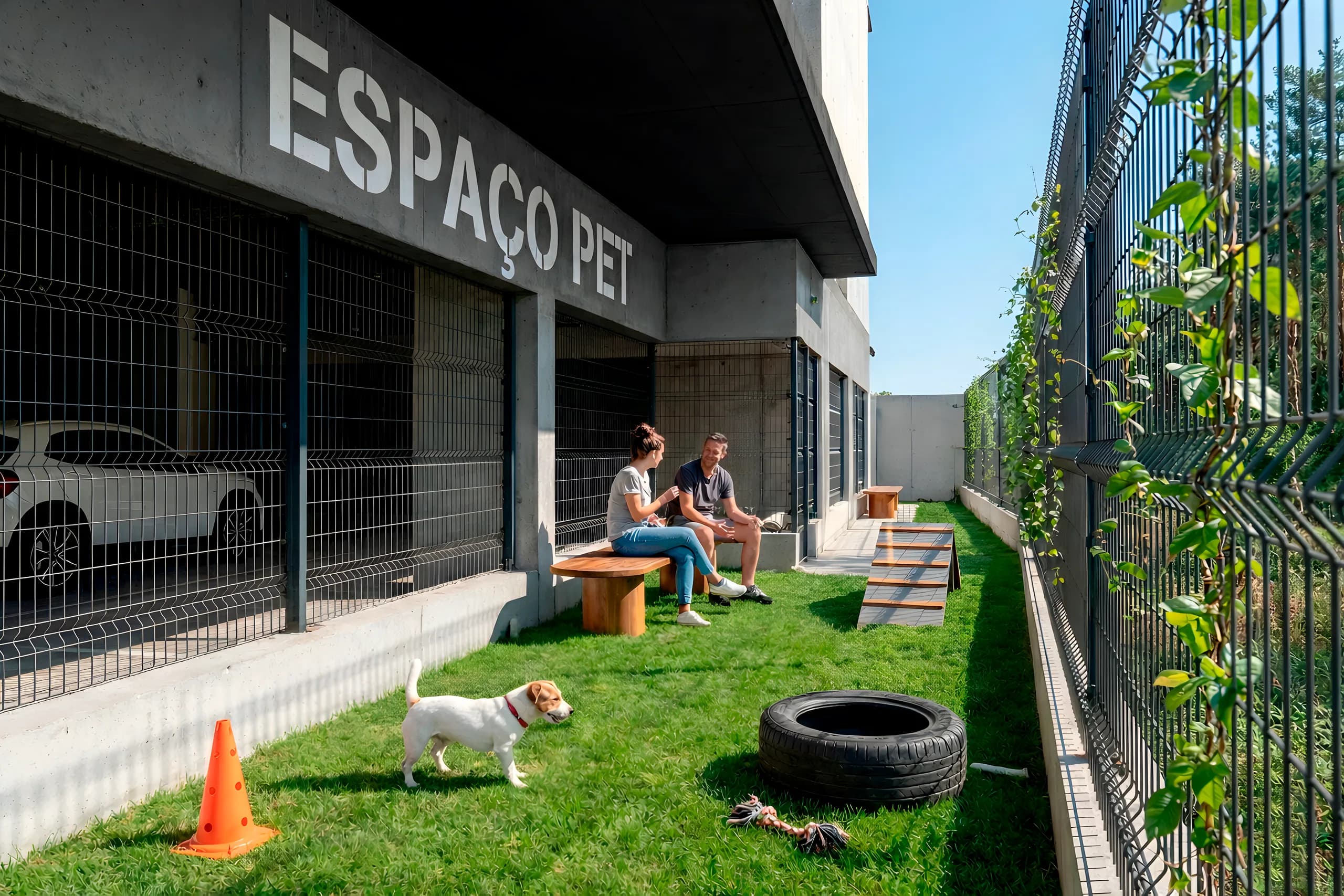 Pet place com área gramada do Vista São Lourenço