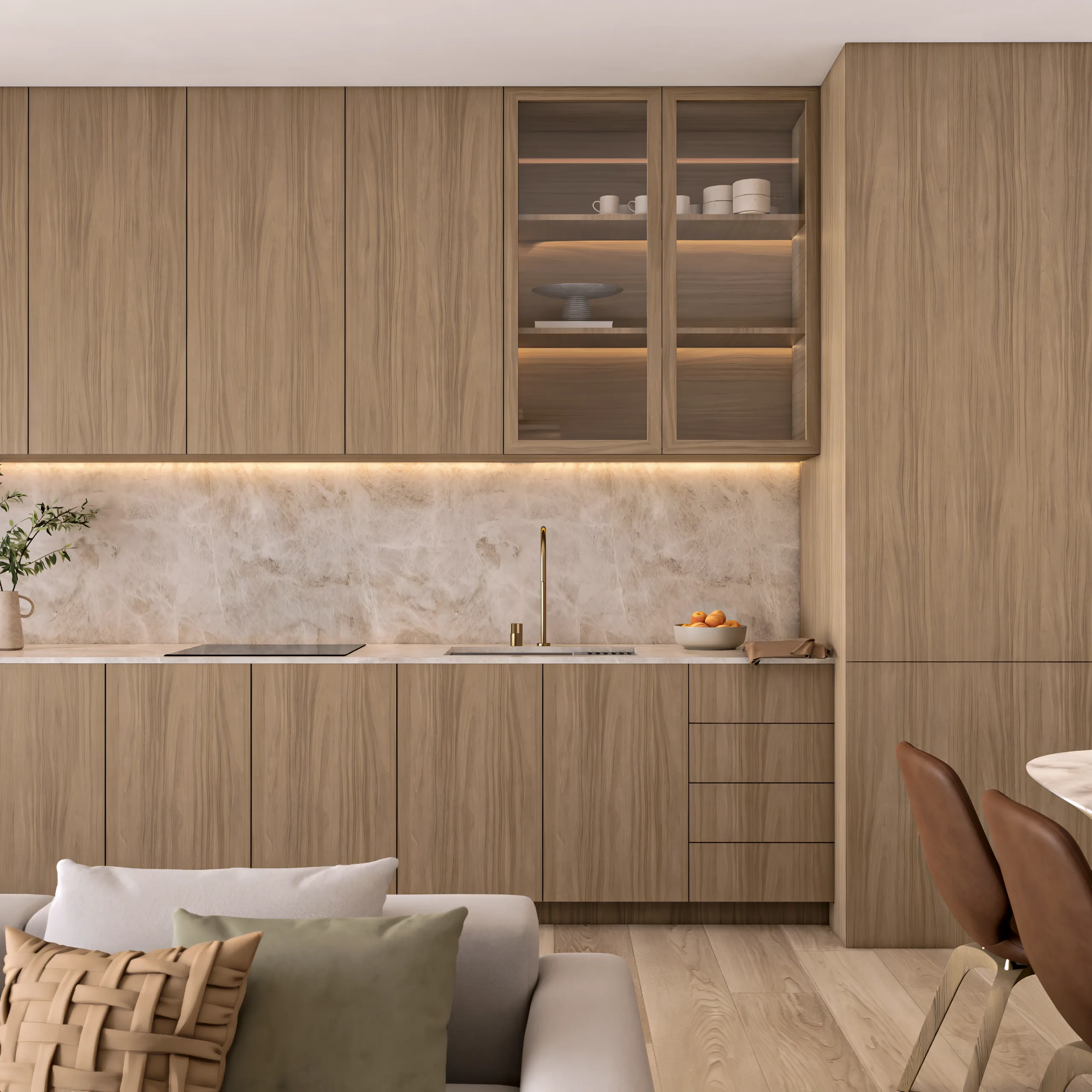 Sala de jantar de um apartamento de 3 quartos do Vista São Lourenço